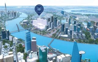 Phối cảnh vị trí dự án The Metropole Thủ Thiêm do Quốc Lộc Phát đầu tư, SonKim Land phát triển.