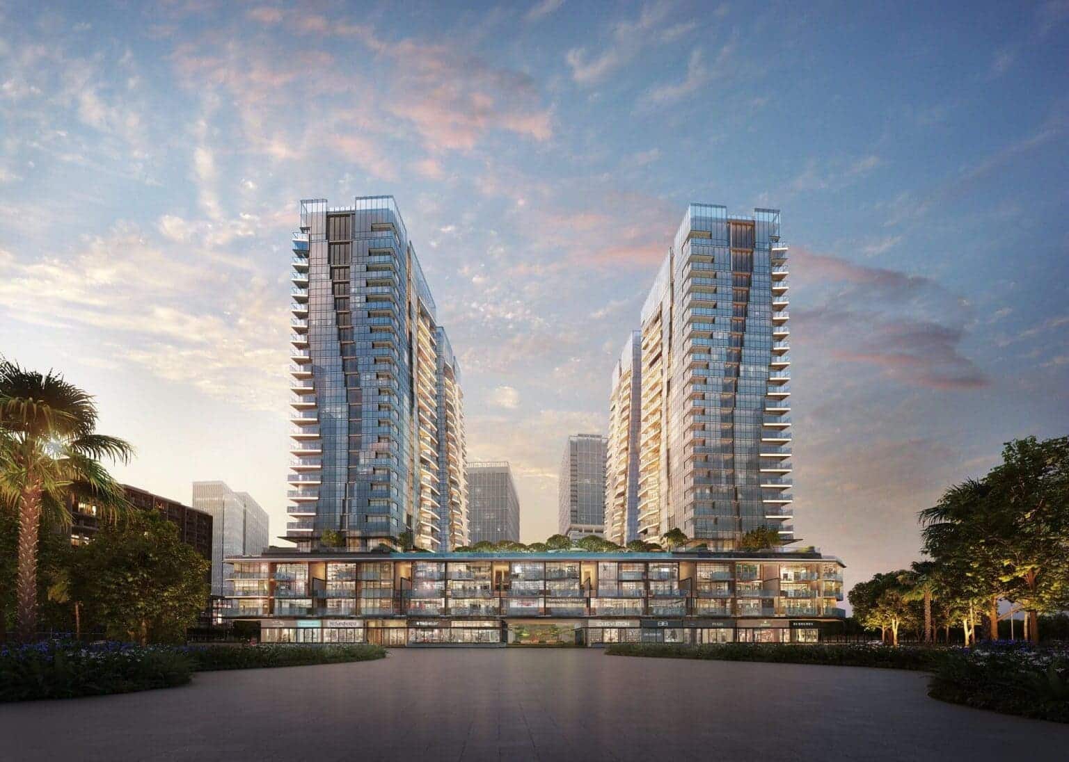 Thiết kế tường kính tại The Opera Residence đảm bảo tiêu chí xây dựng bền vững theo chuẩn quốc tế.