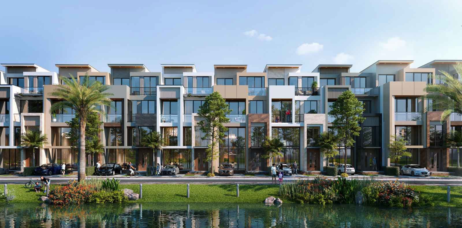 Phối cảnh biệt thự phố The 9 Stellars phát triển bởi SonKim Land.