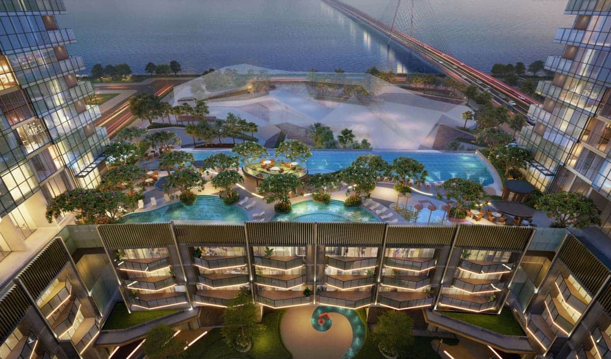 Phối cảnh The Opera Residences tại dự án The Metropole Thủ Thiêm.