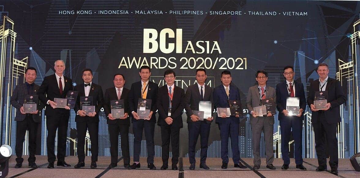 Đại diện các doanh nghiệp được vinh danh tại BCI Asia Awards năm nay.