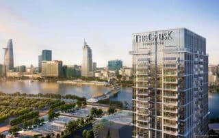 Phối cảnh thiết kế tháp căn hộ The OpusK Residence thuộc khu phức hợp The Metropole Thủ Thiêm.