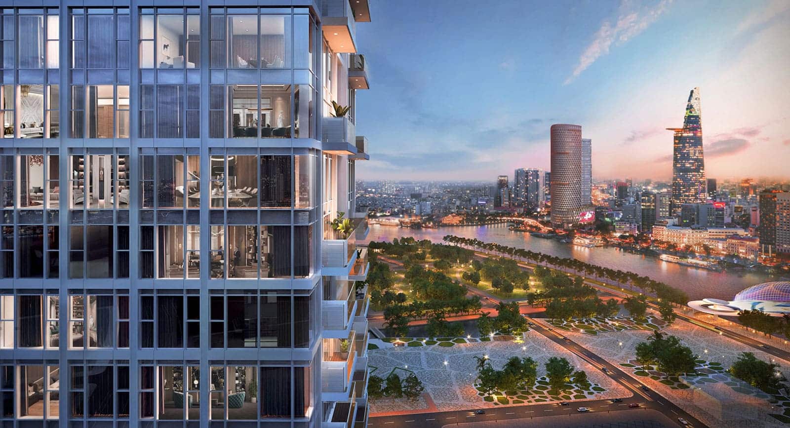 Phối cảnh Luxury Boutique Office tại The OpusK thuộc Metropole Thủ Thiêm.