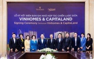 CapitaLand Development ký kết hợp tác chiến lược với Vinhomes, ra mắt dự án The Fullton tại tỉnh Hưng Yên.