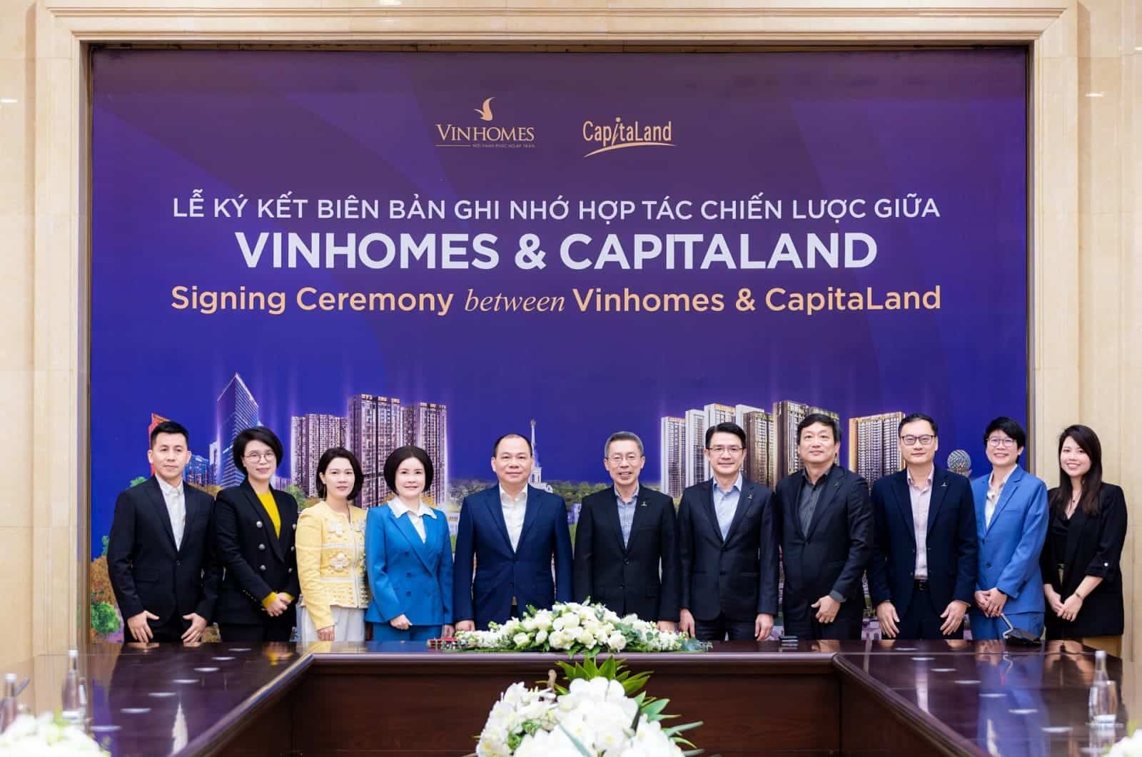 CapitaLand Development ký kết hợp tác chiến lược với Vinhomes, ra mắt The Fullton tại Hưng Yên