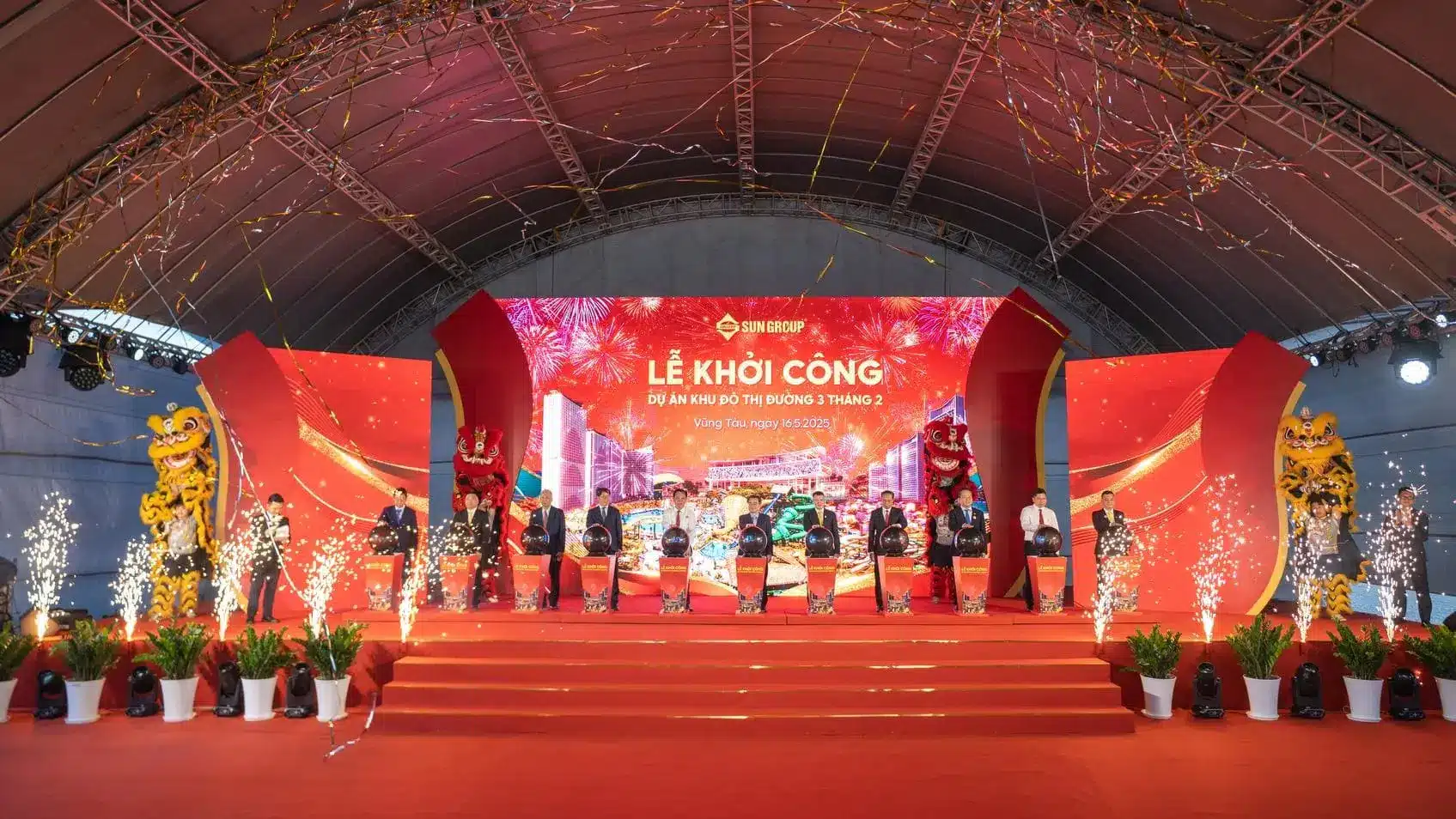 Lễ khởi công dự án Blanca City tại Vũng Tàu với sự đầu tư của Sun Group.